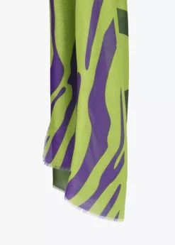 Clearance Fular maxi logo y animal Animal Print|Bufandas Y Pañuelos