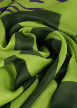 Clearance Fular maxi logo y animal Animal Print|Bufandas Y Pañuelos