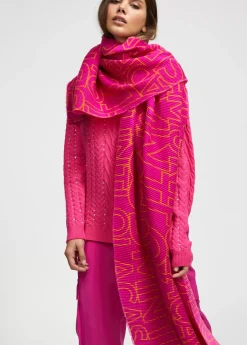 Clearance Fular plisado logotipado Otros Complementos|Bufandas Y Pañuelos