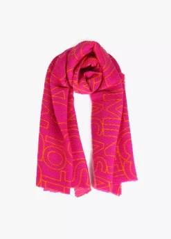 Clearance Fular plisado logotipado Otros Complementos|Bufandas Y Pañuelos