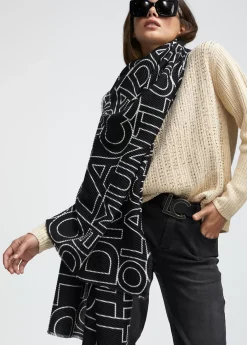 Outlet Fular plisado logotipado Otros Complementos|Bufandas Y Pañuelos