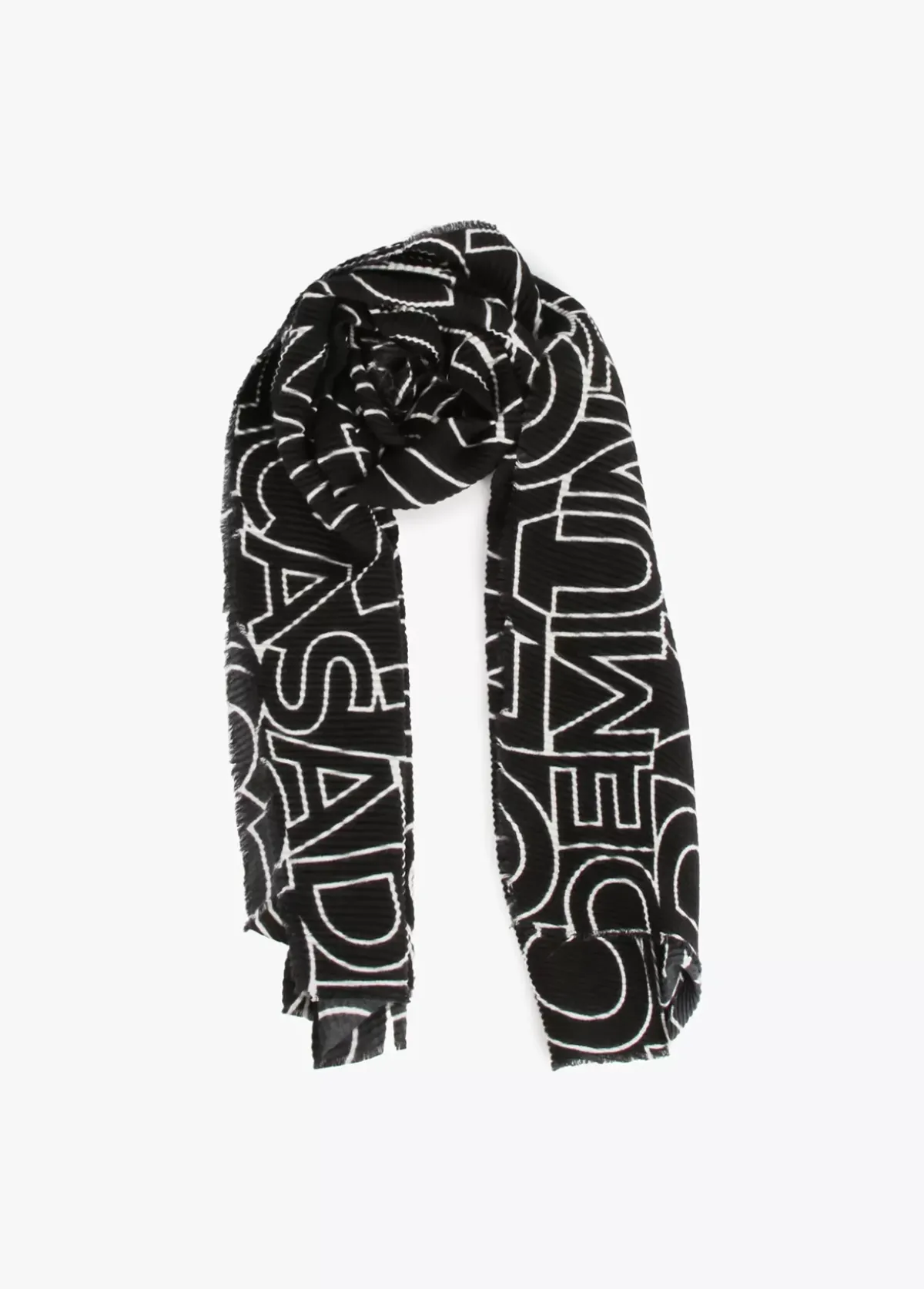 Outlet Fular plisado logotipado Otros Complementos|Bufandas Y Pañuelos