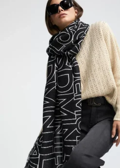 Outlet Fular plisado logotipado Otros Complementos|Bufandas Y Pañuelos