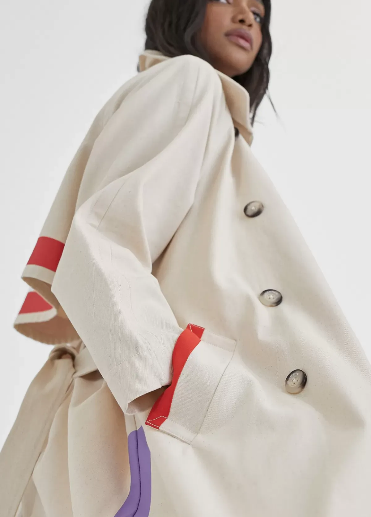 Online Gabardina color Chaquetas Y Gabardinas