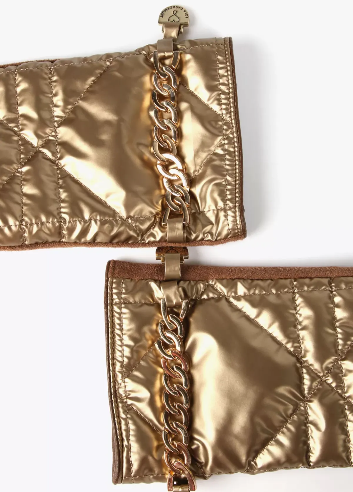 Clearance Guantes acolchados con cadena Gorros Sombreros Y Guantes