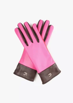 Hot Guantes efecto piel tricolor Gorros Sombreros Y Guantes