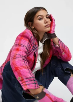 Hot Guantes efecto piel tricolor Gorros Sombreros Y Guantes