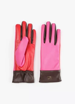 Hot Guantes efecto piel tricolor Gorros Sombreros Y Guantes