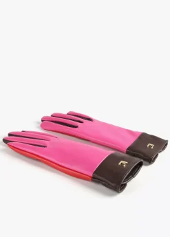 Hot Guantes efecto piel tricolor Gorros Sombreros Y Guantes