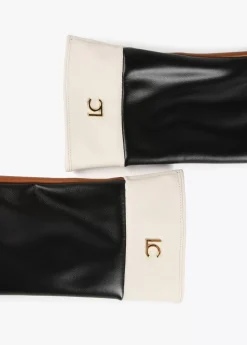 Clearance Guantes efecto piel tricolor Gorros Sombreros Y Guantes