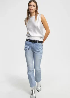 Hot Jeans efecto tornasolado Pantalones