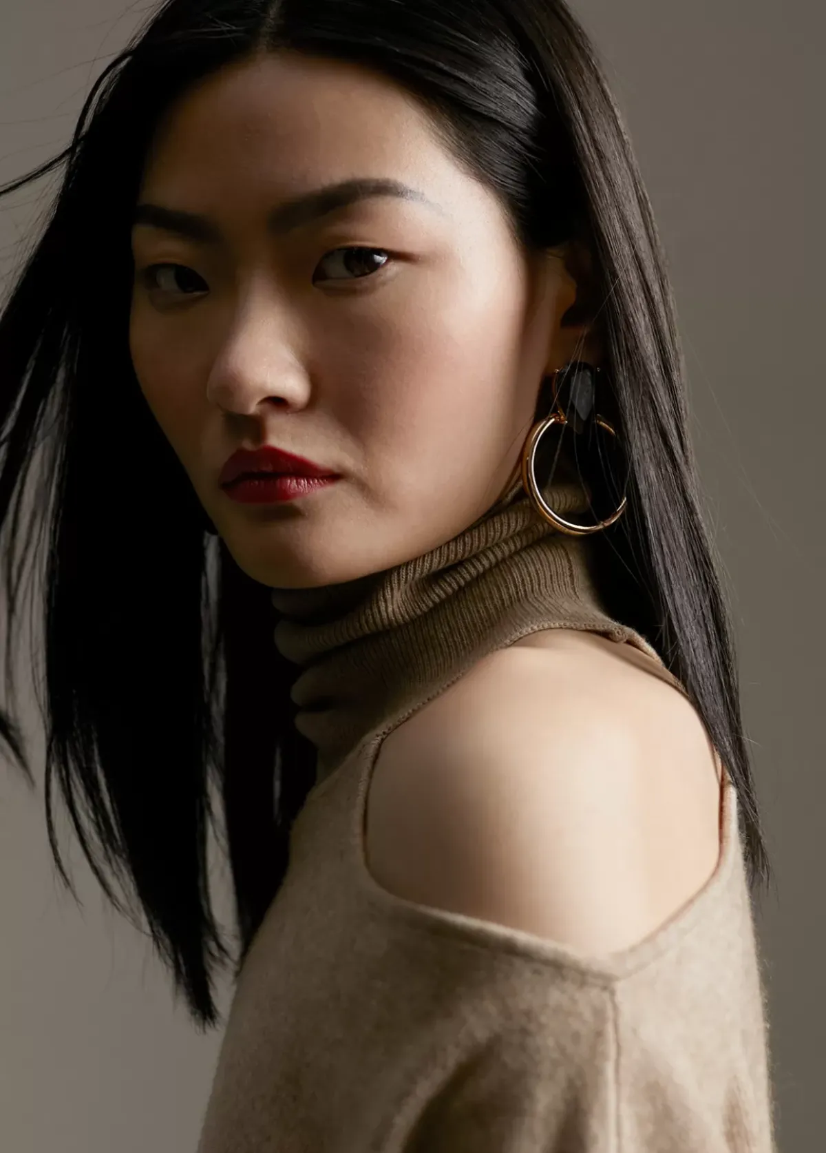 Hot Jersey abertura hombro Punto