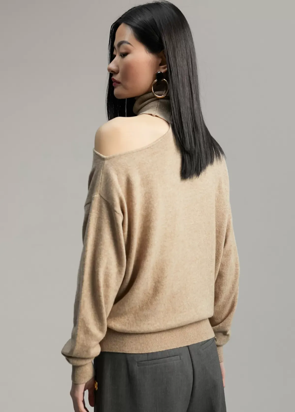 Hot Jersey abertura hombro Punto