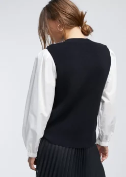 Online Jersey combinado Punto|Camisas Y Blusas