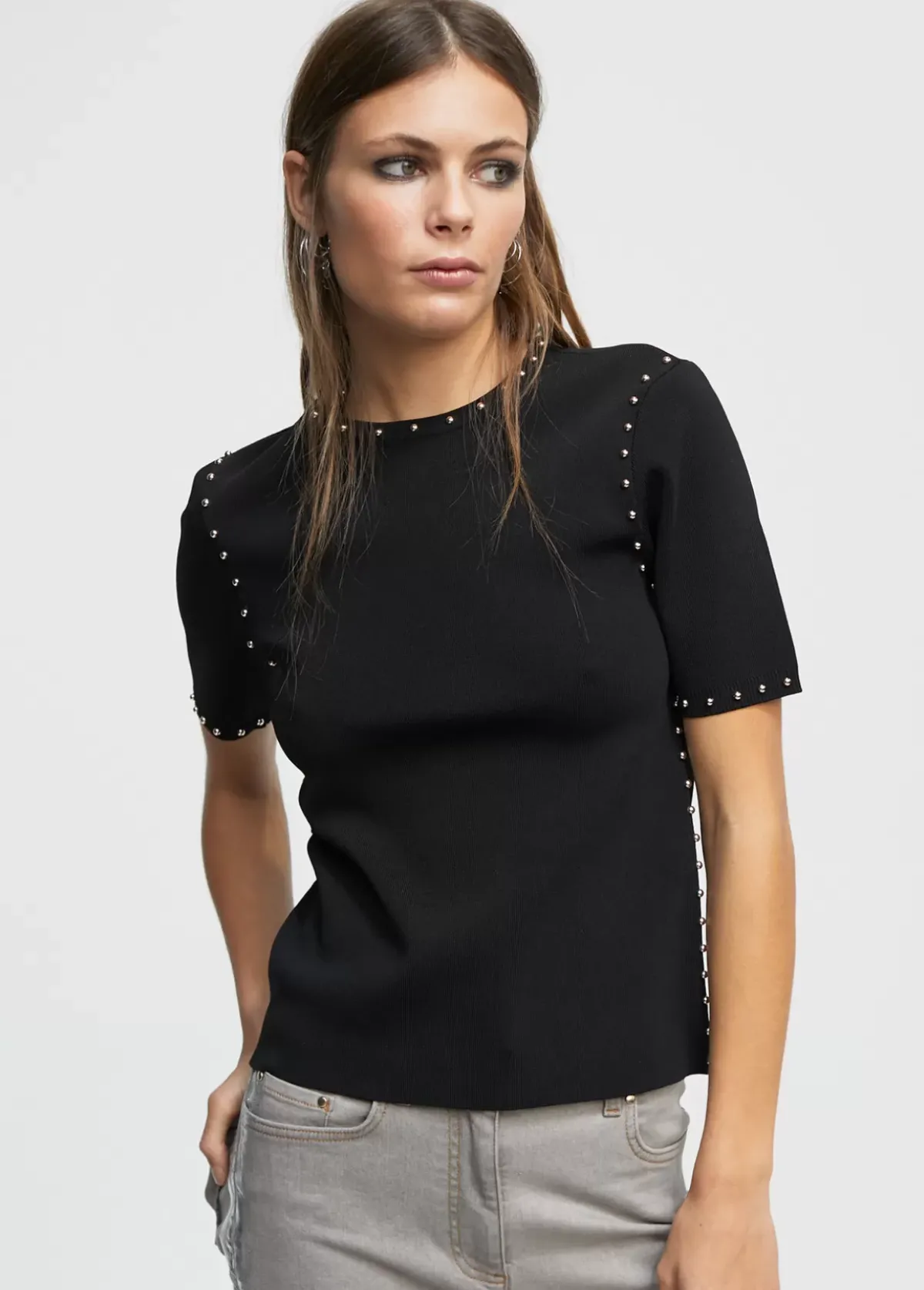 Discount Jersey de punto tachas Punto