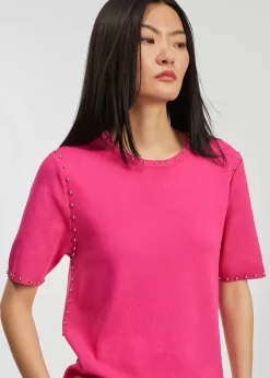 Hot Jersey de punto tachas Punto