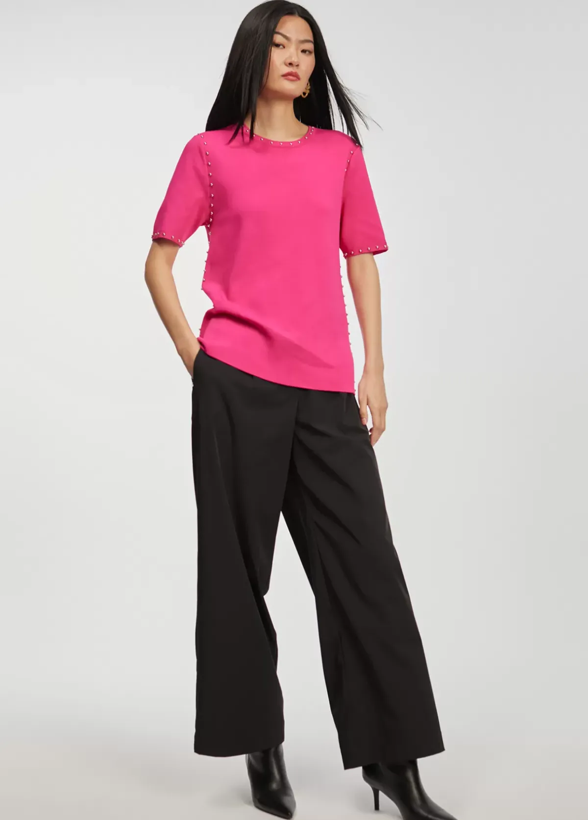 Hot Jersey de punto tachas Punto