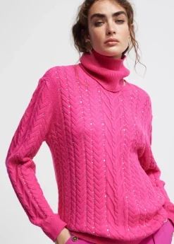 Clearance Jersey detalle strass Punto