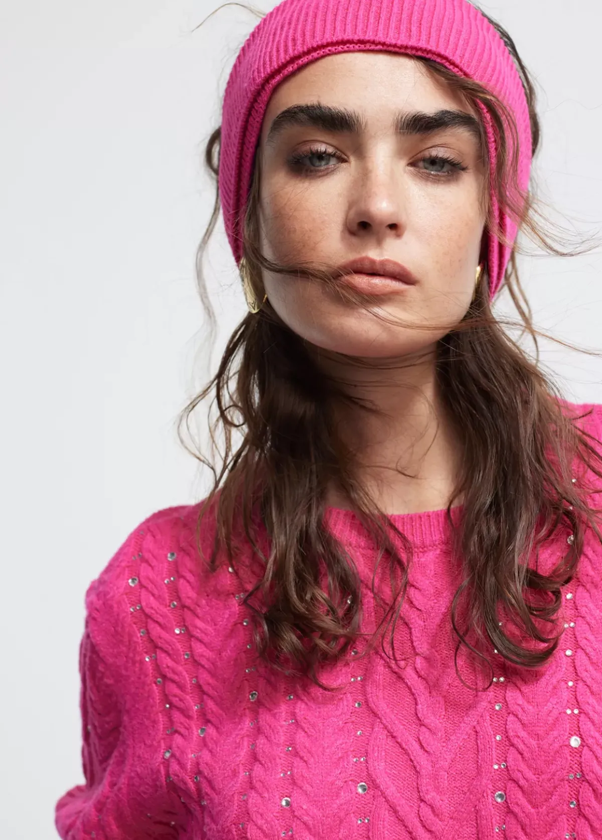 Clearance Jersey detalle strass Punto