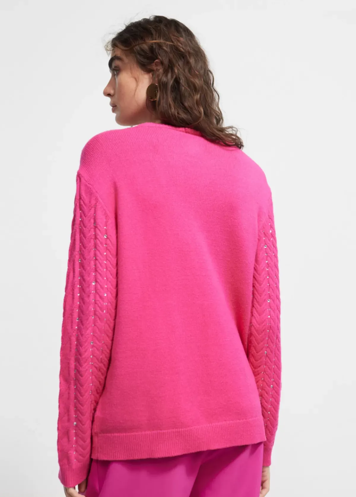 Clearance Jersey detalle strass Punto