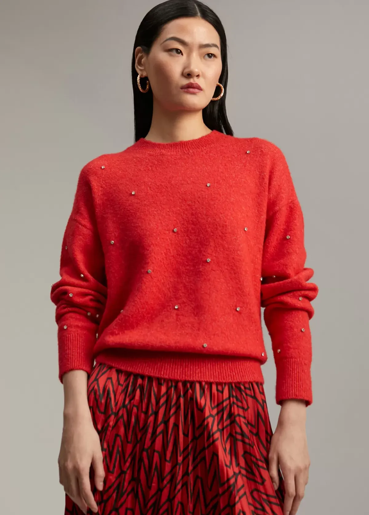 Hot Jersey detalles cristal Punto