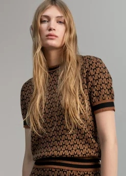 Jersey monograma bicolor Punto