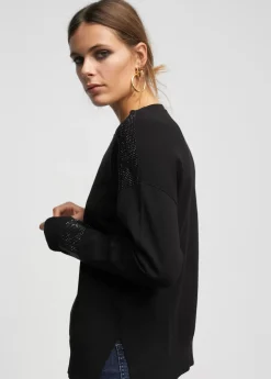 Best Jersey punto logo strass Punto|Sudaderas