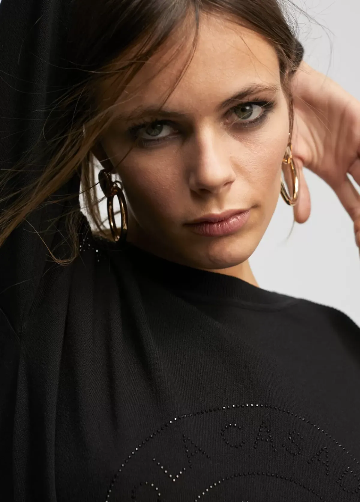 Best Jersey punto logo strass Punto|Sudaderas