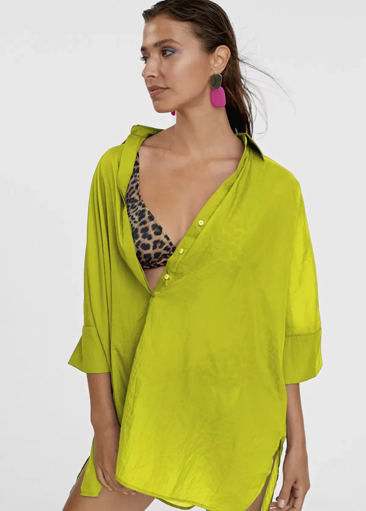 Clearance Kaftan corto kimono Camisas Y Blusas