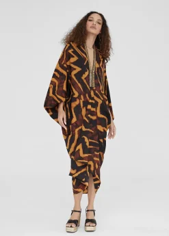 New Kimono estampado en cebra Baño