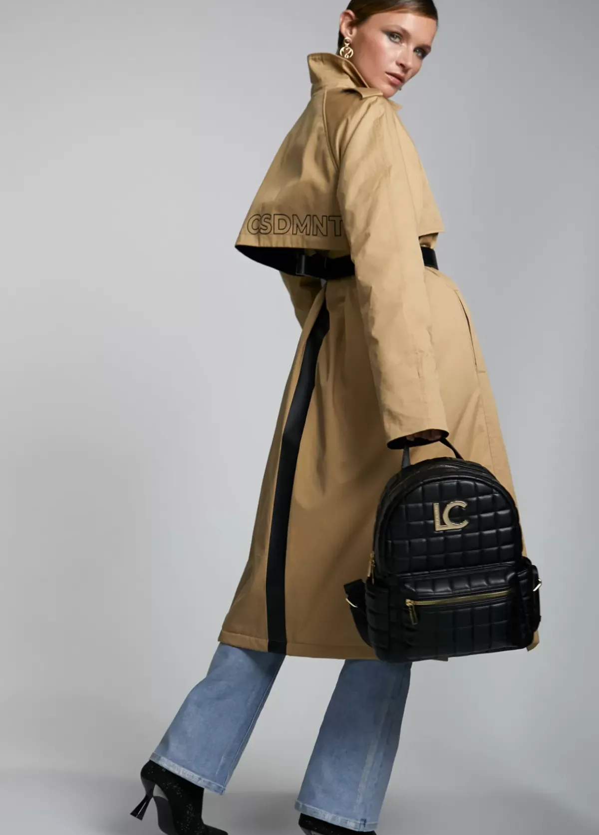 New Mochila acolchada de cuadros Bolsos Grandes|Mochilas Y Riñoneras