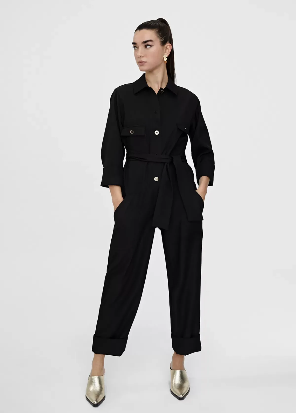 Clearance Mono color Pantalones