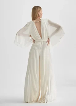 Clearance Mono plisado mangas capa Vestidos Y Faldas