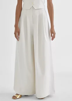 Online Pantalón ancho y fluído Pantalones