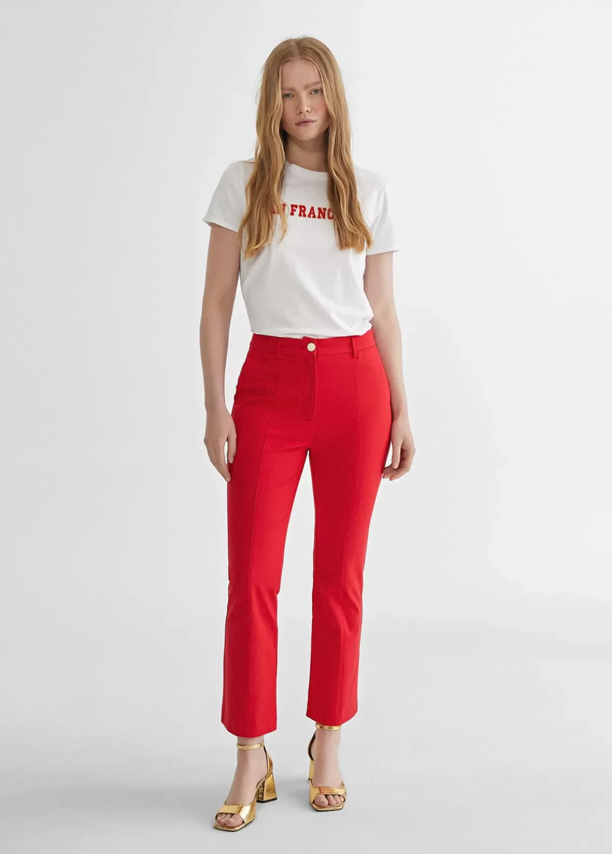 Clearance Pantalón de punto campana Pantalones