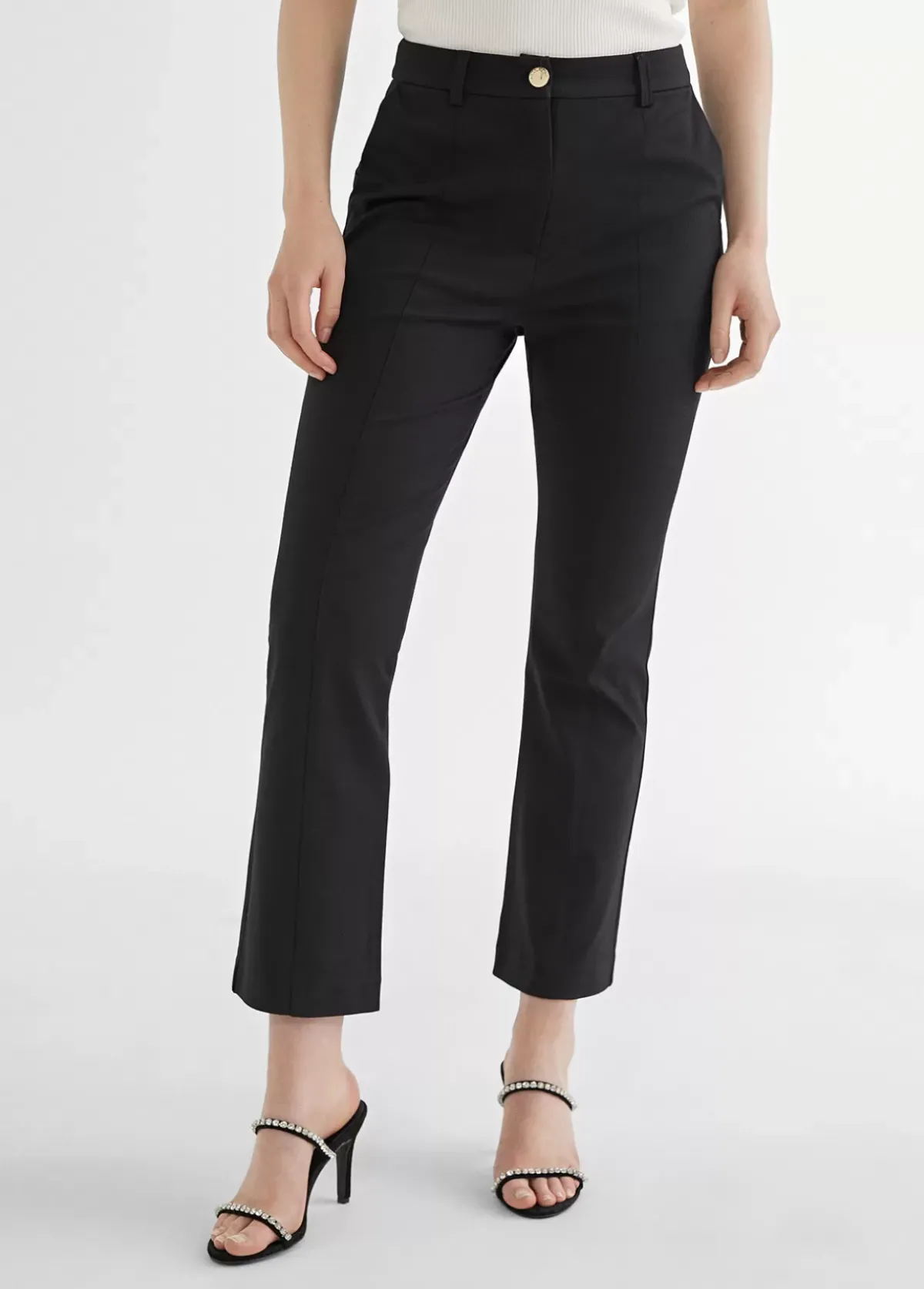 Hot Pantalón de punto campana Pantalones