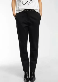 Online Pantalón detalle eyelets Pantalones