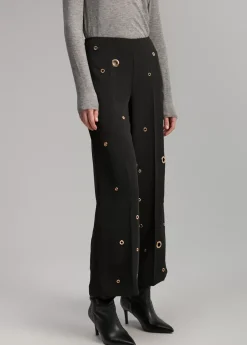 Outlet Pantalón detalle eyelets Pantalones