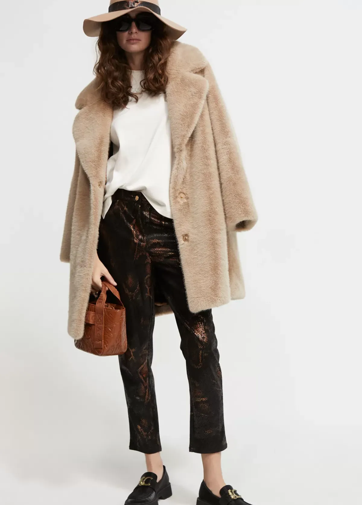 Discount Pantalón estampado animal Pantalones