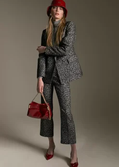 Pantalón jacquard animal print Animal Print|Pantalones