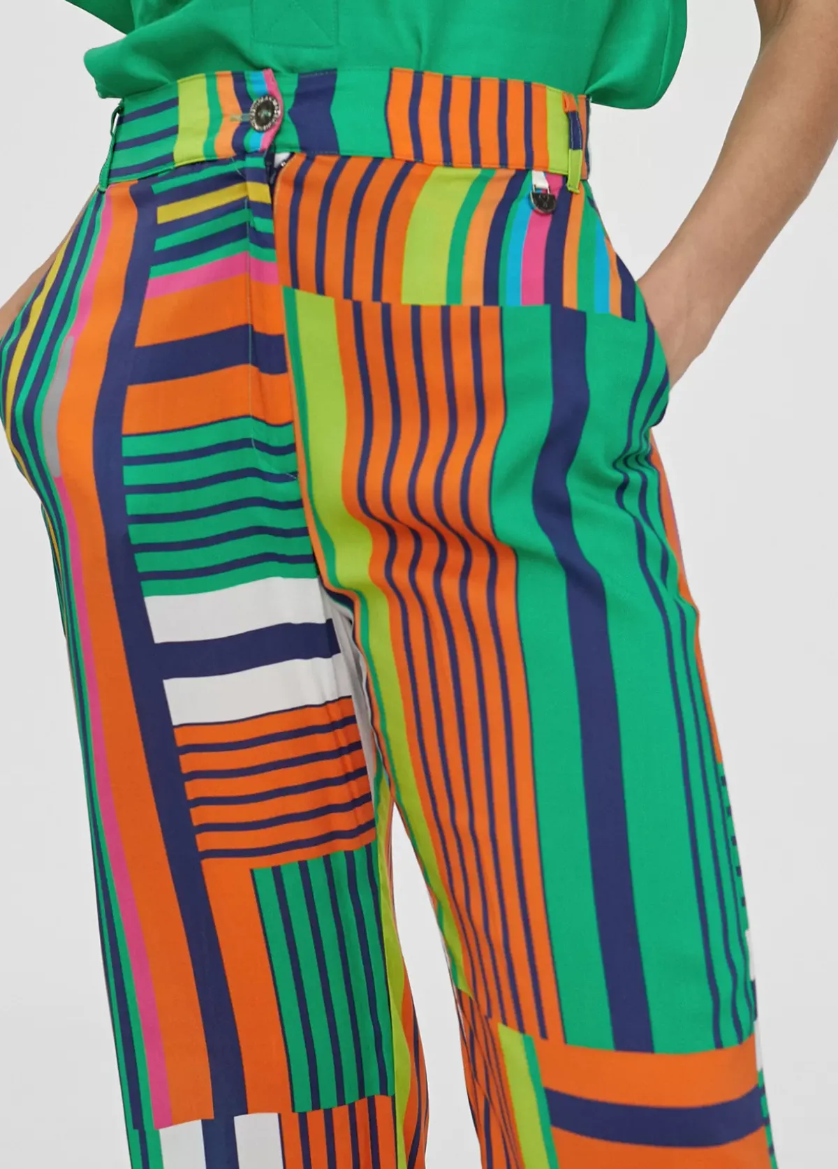 Sale Pantalón palazzo multicolor Pantalones