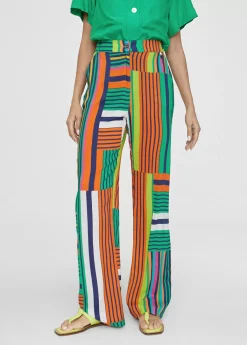 Sale Pantalón palazzo multicolor Pantalones