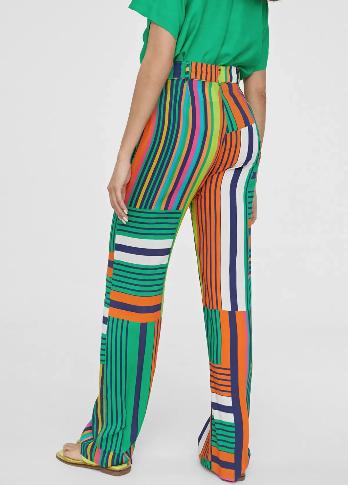 Sale Pantalón palazzo multicolor Pantalones