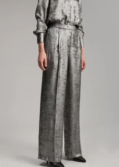 Discount Pantalón recto laminado Pantalones