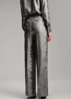 Discount Pantalón recto laminado Pantalones