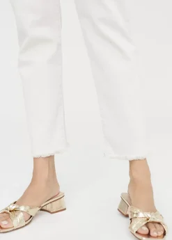 Discount Pantalón tejano con botones Pantalones