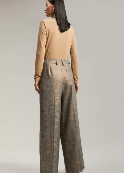 New Pantalón wideleg cuadros Pantalones