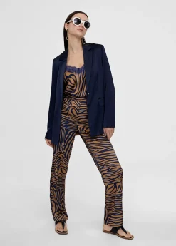 Best Pantalon recto estampado animal Pantalones