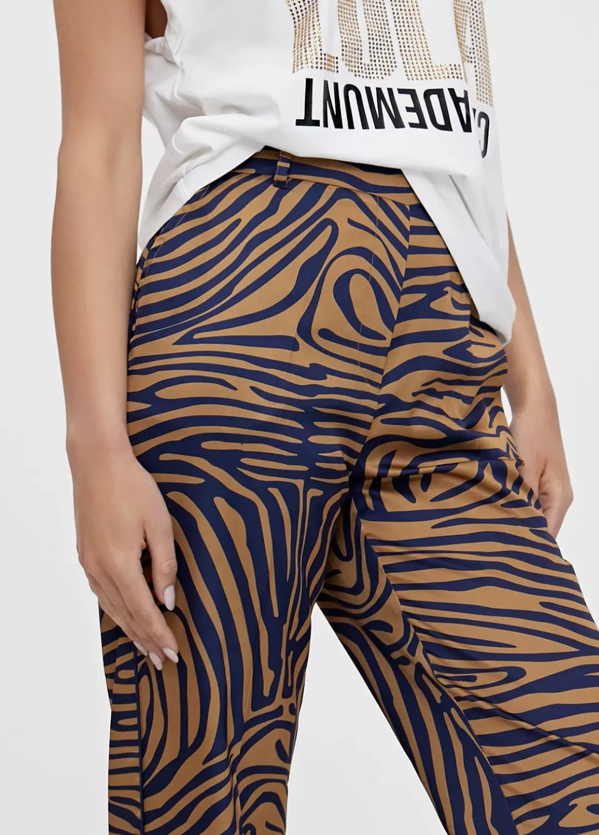 Best Pantalon recto estampado animal Pantalones