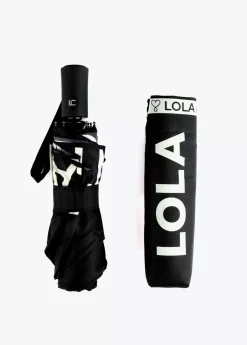 Online Paraguas pequeño automático logo |  Complementos | Lola Casademunt Paraguas